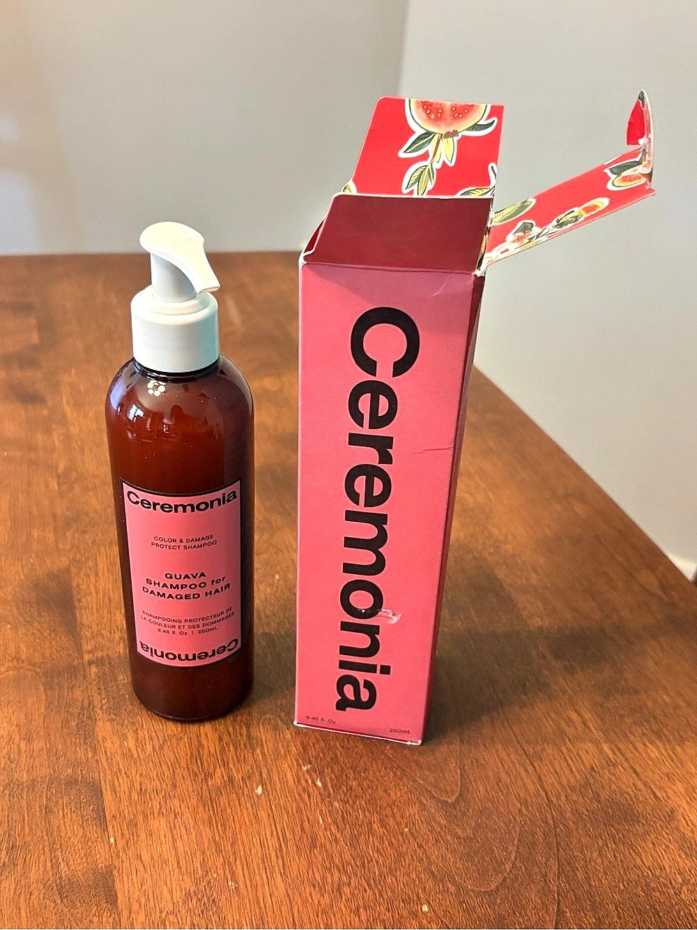 Ceremonia Guava Protect & Repair Shampoo Pink & Brown